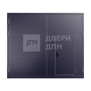 Противопожарные ворота с калиткой ВПМ-82